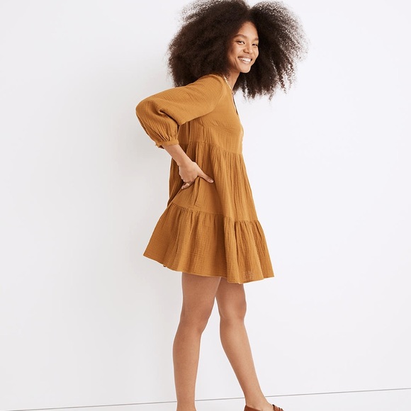 NWOT madewell Lightspun Colette Mini Dress - Picture 2 of 5